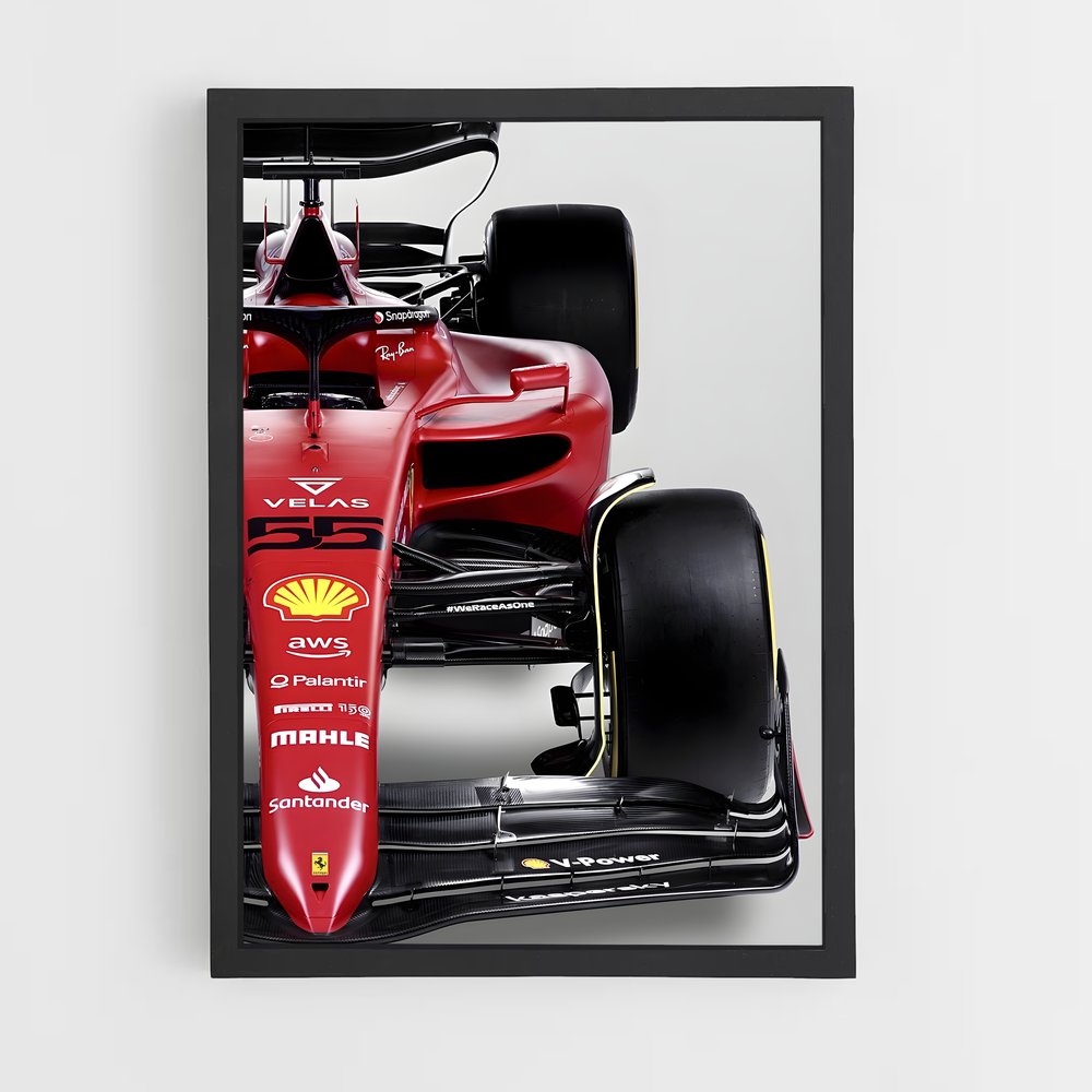 Poster Ferrari F1-75 Speedster – affiche Voitures de Formule 1 (vue 2)
